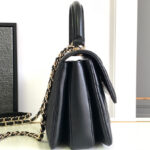 Chanel Flap Bag With Top Handle A92236 Black